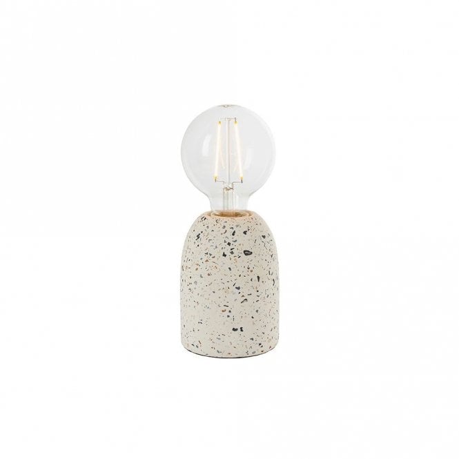 Terrazzo Table Lamp White with Switch