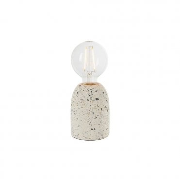 Terrazzo Table Lamp White with Switch
