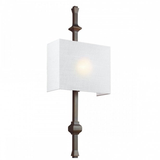 TEVA Customisable Wall Light with Optional Finials in Antique Bronze