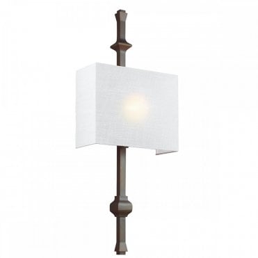 TEVA Customisable Wall Light with Optional Finials in Antique Bronze