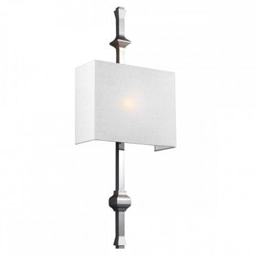 TEVA Customisable Wall Light with Optional Finials in Polished Nickel