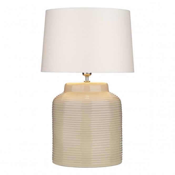 Tidal Ceramic Table Lamp - Taupe (Base Only)