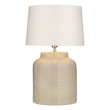Tidal Ceramic Table Lamp - Taupe (Base Only)