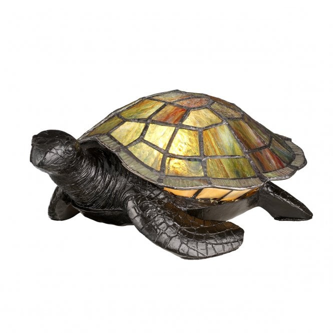 TIFFANY Animal Lamps Sawback Tiffany Lamp in Bronze