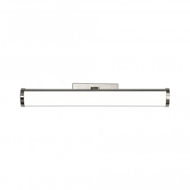 TITO Bathroom Ceiling Light Polished Chrome with White Tube Shade
