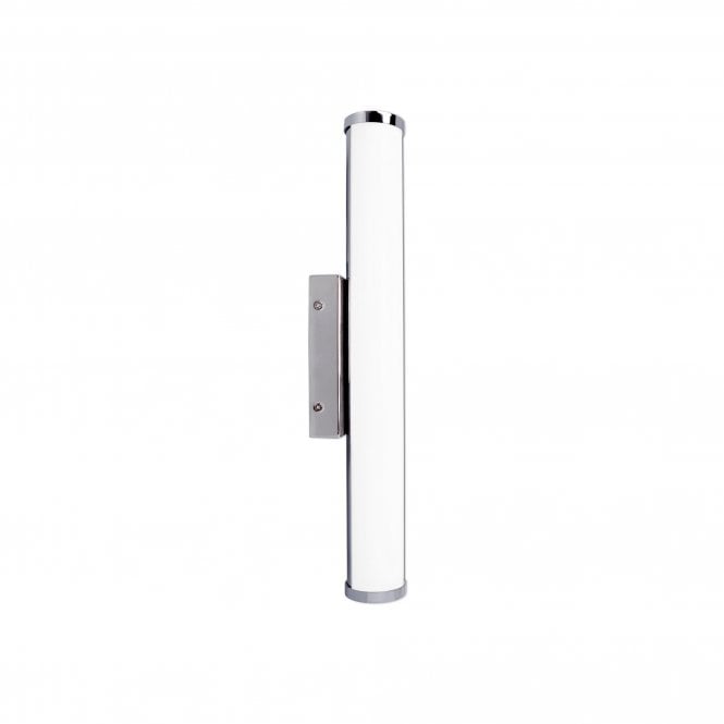 TITO Bathroom Wall Light Polished Chrome Large White Tube Shade