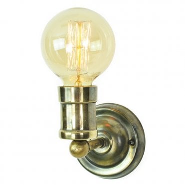 TOMMY - Wall Antique Brass C/W Lb3 Bulbs