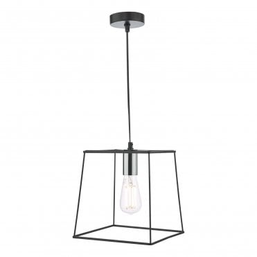TOWER Single Black Ceiling Pendant