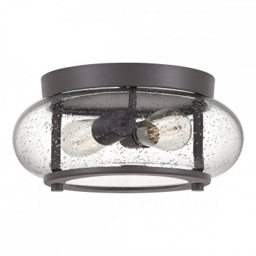 TRILOGY 2 Light Flush Ceiling Light Mount in Old Bronze