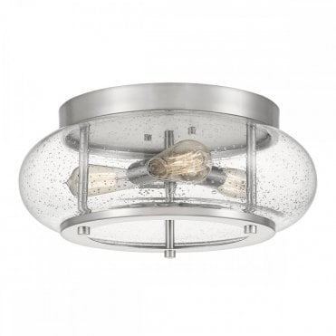 TRILOGY 3 Light Flush Ceiling Light Mount in Brushed Nickel