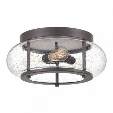 TRILOGY 3 Light Flush Ceiling Light Mount in Old Bronze