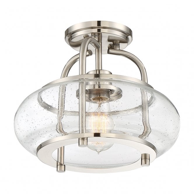 TRILOGY Semi-Flush Ceiling Light Mount in Brushed Nickel