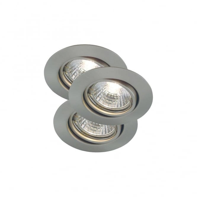 TRITON - GU10 Recessed Spot Lights Brushed Steel