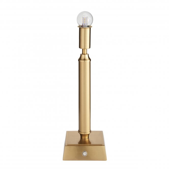 Trobridge LED Rechargeable Table Lamp - Aged Brass (Base Only)