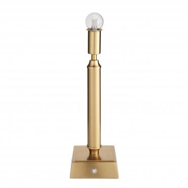 Trobridge LED Rechargeable Table Lamp - Aged Brass (Base Only)