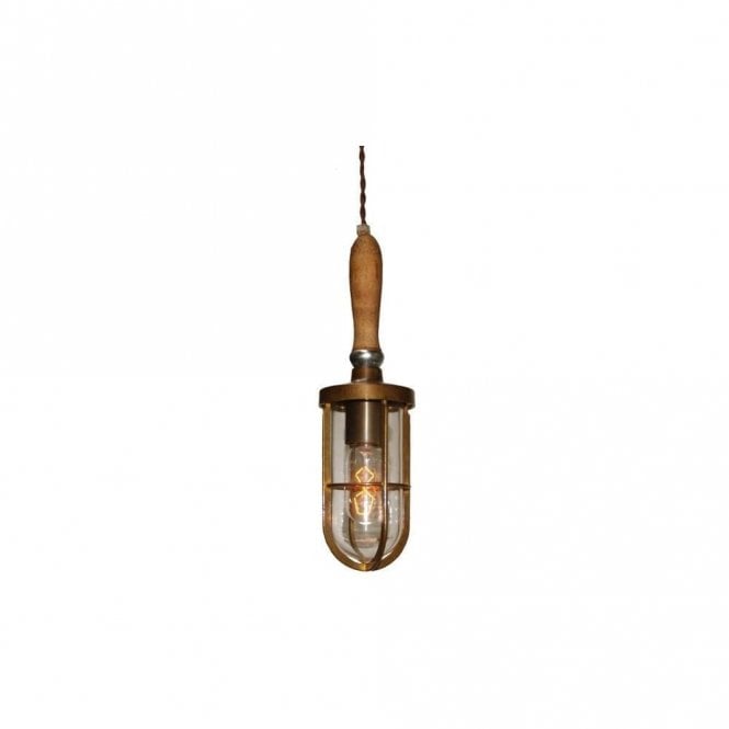 TROUBLE - Lamp Light Fitting A In Antique Brass