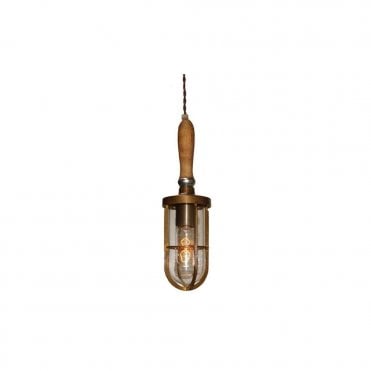 TROUBLE - Lamp Light Fitting A In Antique Brass