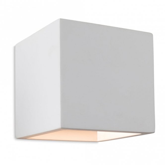 TROY Plaster Wall Light, White