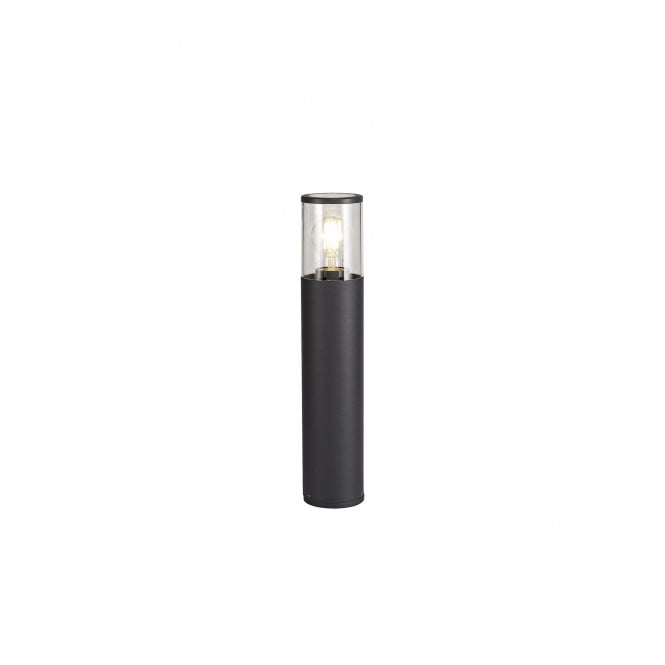 TUBULATE 45cm Post Lamp E27, IP54, Anthracite Clear,