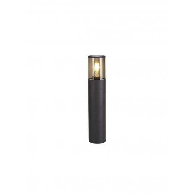 TUBULATE 45cm Post Lamp E27, IP54, Anthracite Smoked,