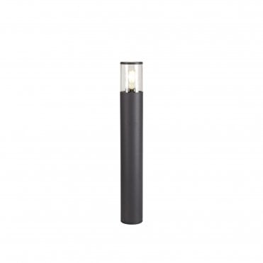 TUBULATE 65cm Post Lamp E27, IP54, Anthracite Clear,