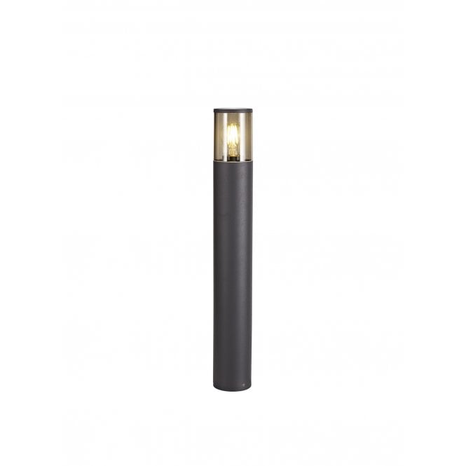 TUBULATE 65cm Post Lamp E27, IP54, Anthracite Smoked,