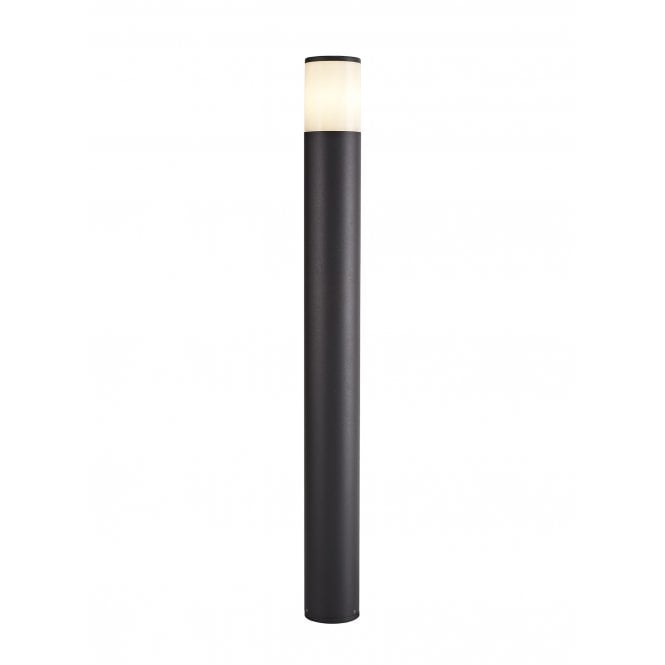 TUBULATE 90cm Post Lamp E27, IP54, Anthracite Opal,