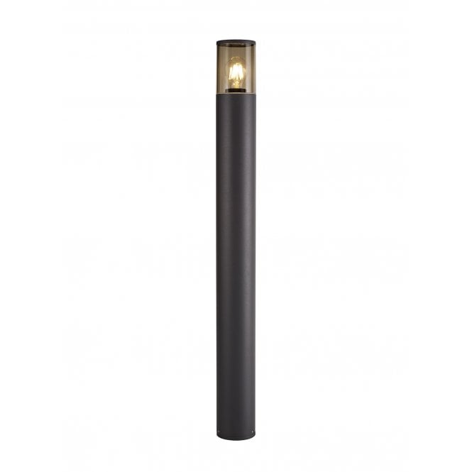 TUBULATE 90cm Post Lamp E27, IP54, Anthracite Smoked,