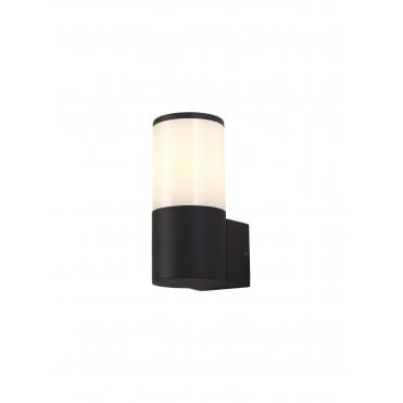 TUBULATE Wall Lamp E27, IP54, Anthracite Opal,