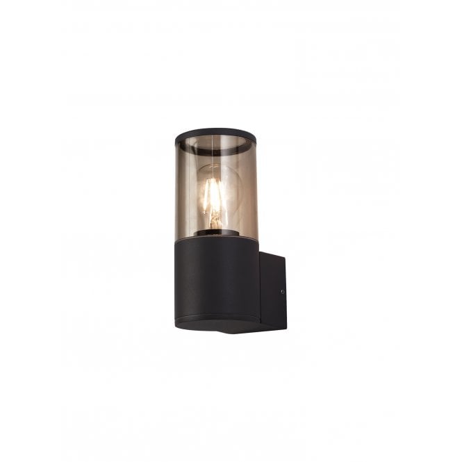 TUBULATE Wall Lamp E27, IP54, Anthracite Smoked,