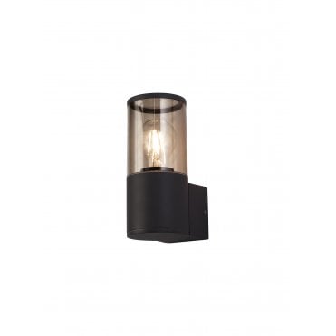 TUBULATE Wall Lamp E27, IP54, Anthracite Smoked,