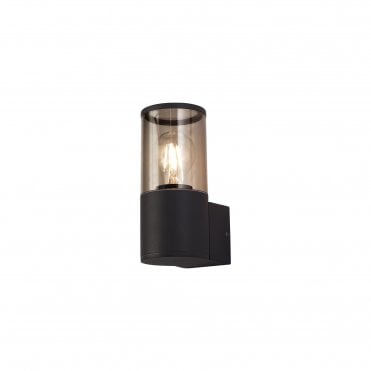 TUBULATE Wall Lamp E27, IP54, Anthracite Smoked,