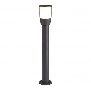 Outdoor Single Post (90Cm Height) Dark Grey Clear/White Shade