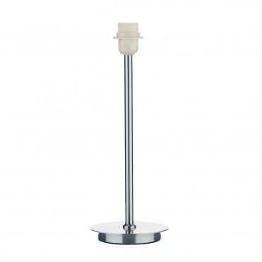 Table Lamp Base Only Satin Chrome