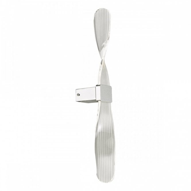 TWIST Single Wall Light Acrylic Silver Integral LED