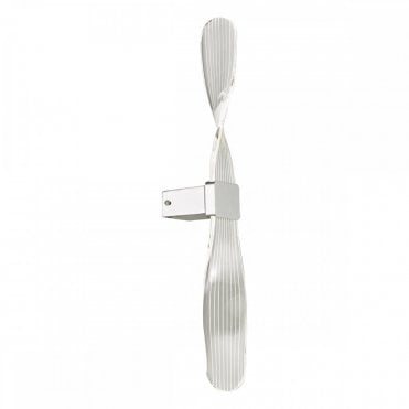 TWIST Single Wall Light  Acrylic Silver Integral LED