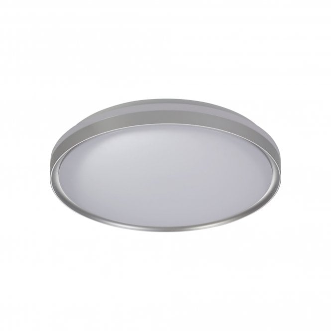 UFO IP44 LED 3 Step-Dimmable Ceiling Light 3000K Silver/White Acrylic