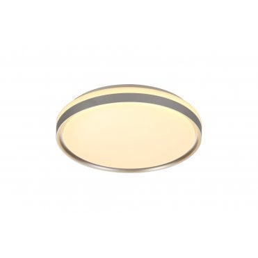 UFO IP44 LED Ceiling Light 3 Step-Dimmable 3000K Silver/White Acrylic