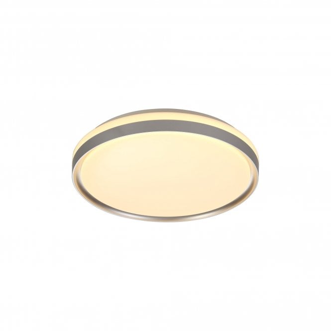UFO IP44 LED Ceiling Light 3 Step-Dimmable 3000K Silver/White Acrylic
