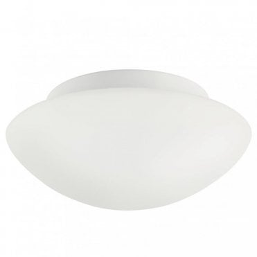 UFO - Modern Opal Glass Bathroom Flush Ceiling Light