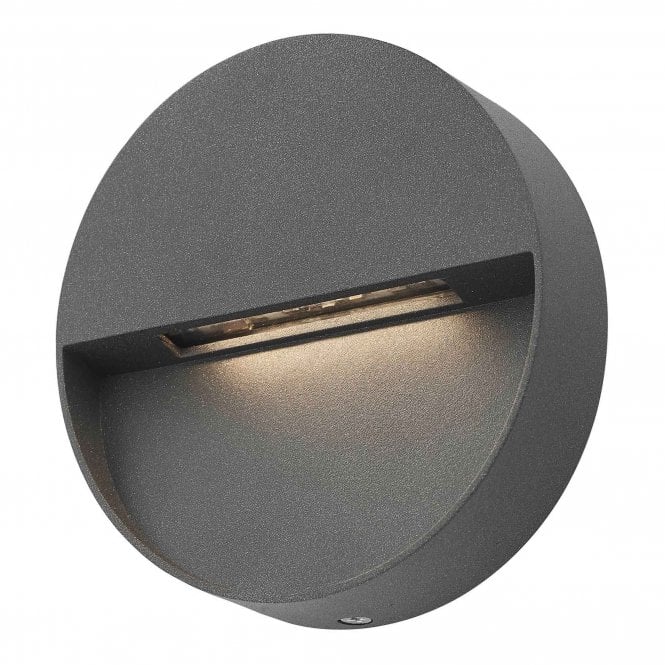 UGO Outdoor Wall Light Round Eyelid Anthracite IP65 LED