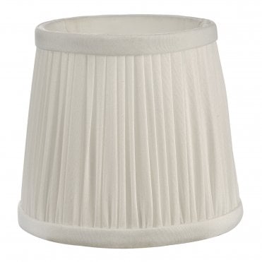 Ulyana 14cm Pleated Lamp Shade - Ivory