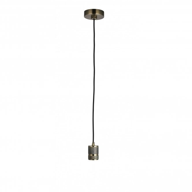 URBAN Ceiling Pendant Suspension Antique Brass Finish