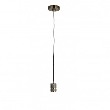 URBAN Ceiling Pendant Suspension Antique Brass Finish