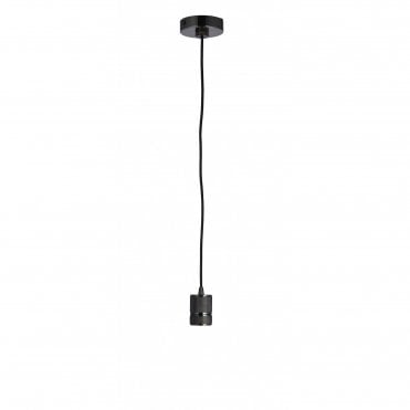 URBAN Ceiling Pendant Suspension Black Chrome Finish