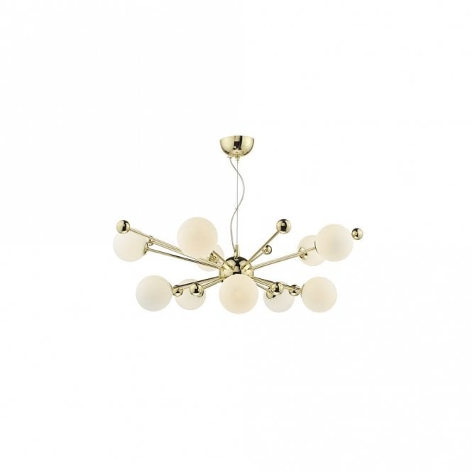 URSA - 10lt Gold and Opal Glass Pendant