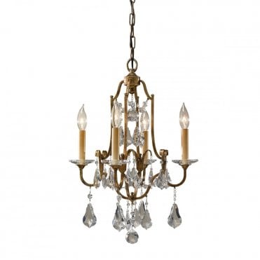VALENTINA 4 Light Ceiling Pendant Oxidized Bronze