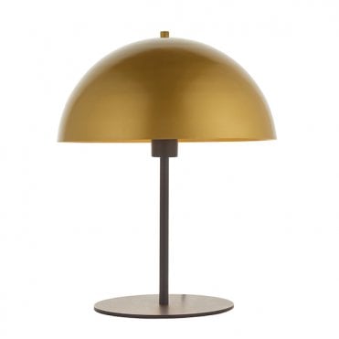 Gold And Bronze Painted Dome Table Light