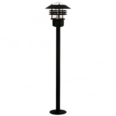 VEJERS - Modern Exterior Garden Bollard Post Light Black