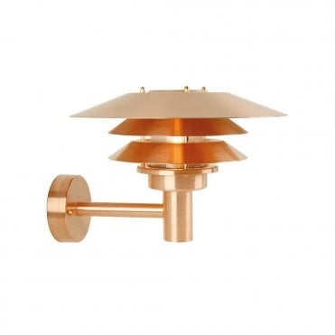 VENA - Modern Exterior Wall Light in Copper